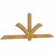 Ekena Millwork Redmond Rough Sawn Timber Gable Bracket, Western Red Cedar, 84"W x 28"H x 2"D x 4"F, 8/12 Pitch GBW084X28X0204RED00RWR - alternate 3